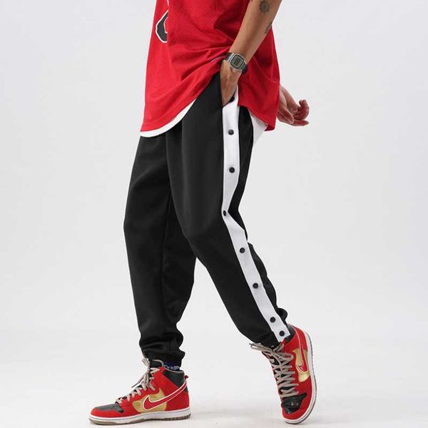 men's pants spring and autumn basketball sports trousers fashion simple breasted full open beam running trend, Black
men's pants spring and autumn basketball sports trousers fashion simple breasted full open beam running trend, Black