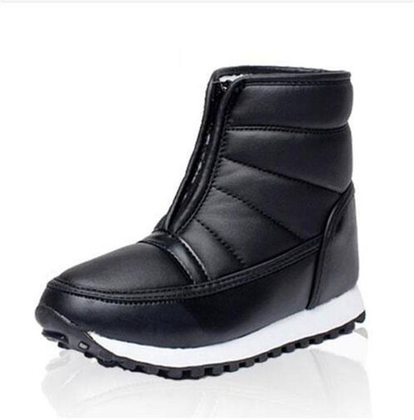 boots woman snow black ankle winter women waterproof flat 2021 red botas femininas de inverno