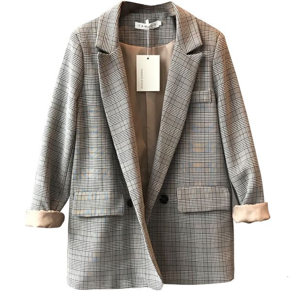 hlbcbg office ladies notched collar plaid women blazer double breasted autumn jacket 2020 casual pockets female suits coat bnsx, White;black
hlbcbg office ladies notched collar plaid women blazer double breasted autumn jacket 2020 casual pockets female suits coat bnsx, White;black