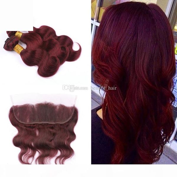 burgundy body wave wavy hair extensions with lace frontal 13x4 wine red 99j brazilian human hair 3bundles with lace frontal part, Black;brown
burgundy body wave wavy hair extensions with lace frontal 13x4 wine red 99j brazilian human hair 3bundles with lace frontal part, Black;brown