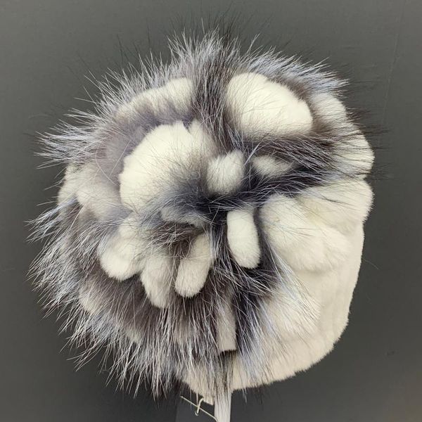 2020 winter warm hats for women floral stylish white beanies natural fur fluffy snow fur hats hand knitted sewn hat, Blue;gray
2020 winter warm hats for women floral stylish white beanies natural fur fluffy snow fur hats hand knitted sewn hat, Blue;gray