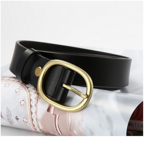 dinisiton new womens belt genuine leather belts for women female gold pin buckle strap fancy vintage for jeans drop jlltwo, Black;brown
dinisiton new womens belt genuine leather belts for women female gold pin buckle strap fancy vintage for jeans drop jlltwo, Black;brown