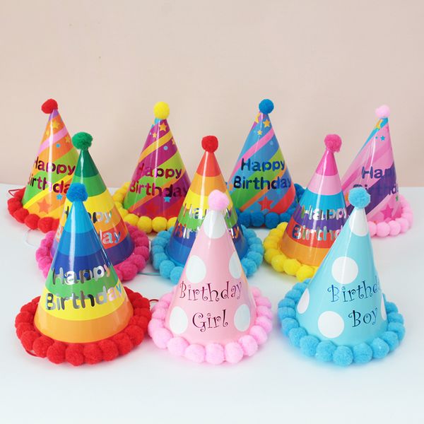 plush ball party cap baby children happy birthday hat 20cm height paper collumn
plush ball party cap baby children happy birthday hat 20cm height paper collumn