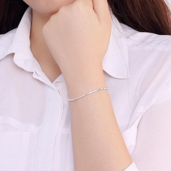 noble nice charm snake chain silver color bracelets for women men wedding fashion jewelry christmas gifts h sqchva, Black
noble nice charm snake chain silver color bracelets for women men wedding fashion jewelry christmas gifts h sqchva, Black