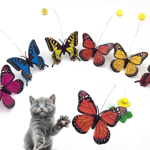 colorful butterfly flying rotatable cat battery powered interactive pet toy fashion
colorful butterfly flying rotatable cat battery powered interactive pet toy fashion