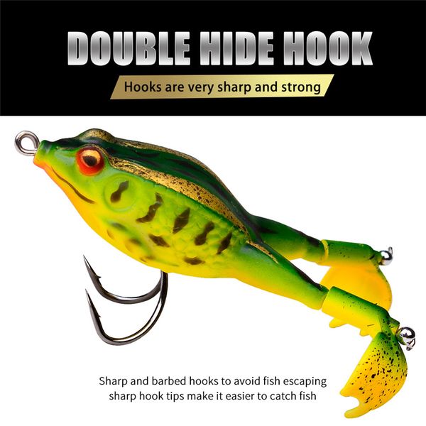 rotating legs artificial rubber frog fishing lure 12colors 9.5cm 13.5g lifelike swimming posture floating bass blackfish soft baits
rotating legs artificial rubber frog fishing lure 12colors 9.5cm 13.5g lifelike swimming posture floating bass blackfish soft baits