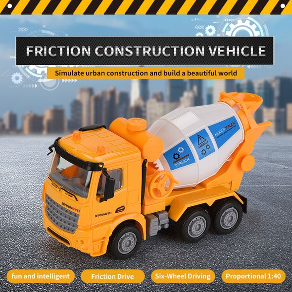 1:40 friction simulation construction truck model vehicle toy engineering mixer truck car toy for kid
1:40 friction simulation construction truck model vehicle toy engineering mixer truck car toy for kid
