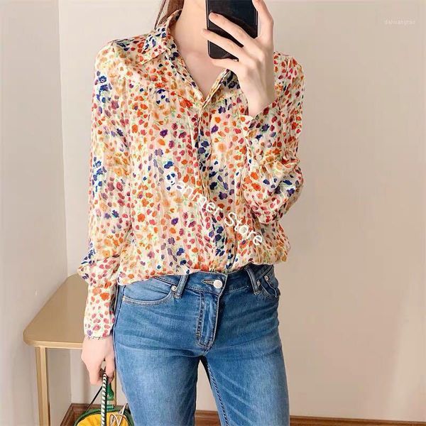 women printed long-sleeved blouse turn-down collar loose single breasted spring summer shirt1, White
women printed long-sleeved blouse turn-down collar loose single breasted spring summer shirt1, White