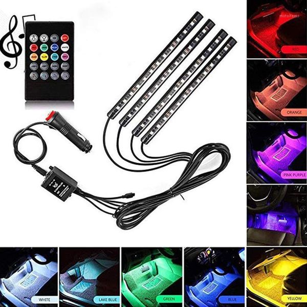 4strips rgb multicolor 12 led car interior lighting music rhythm light sound control atmosphere bulb cigaratte lighter 12v1
4strips rgb multicolor 12 led car interior lighting music rhythm light sound control atmosphere bulb cigaratte lighter 12v1