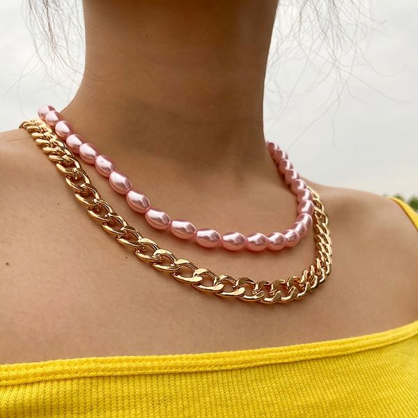 choker on choker multi layers pearl link chain necklaces new ins fashion popular designer statement necklace for women girls, Silver
choker on choker multi layers pearl link chain necklaces new ins fashion popular designer statement necklace for women girls, Silver