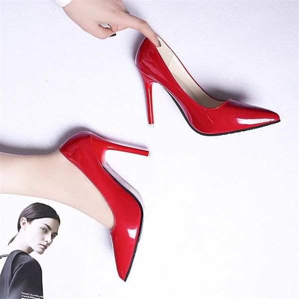 thin high women shoes on the bed pointed toe pumps patent leather dress high heels boat shoes wedding zapatos mujer 34, Black
thin high women shoes on the bed pointed toe pumps patent leather dress high heels boat shoes wedding zapatos mujer 34, Black
