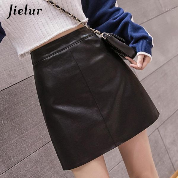 new korean high waist leather skirt female 4 colors chic a-line short pu skirts women apricot blue black saia s-xl1
new korean high waist leather skirt female 4 colors chic a-line short pu skirts women apricot blue black saia s-xl1