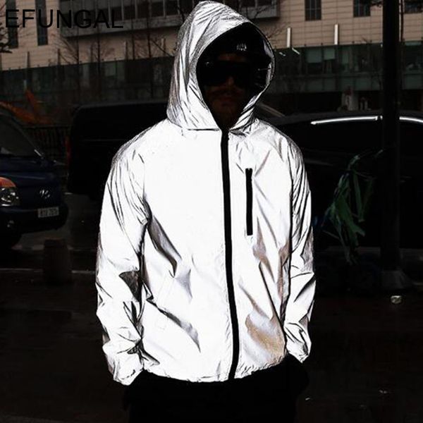 2021 new men reflective jackets autumn light hooded streetwear movement jacket coats hip hop windbreaker male casual outwear xhjf, Black;brown
2021 new men reflective jackets autumn light hooded streetwear movement jacket coats hip hop windbreaker male casual outwear xhjf, Black;brown