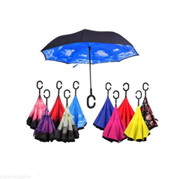inverted umbrella double layer reverse rainy sunny umbrella with c handle self standing inside out special design dhl
inverted umbrella double layer reverse rainy sunny umbrella with c handle self standing inside out special design dhl