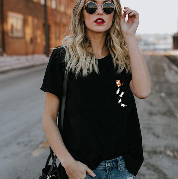 little dog print t shirt women short sleeve o neck loose tshirt 2021 summer women tee shirt camisetas mujer, White
little dog print t shirt women short sleeve o neck loose tshirt 2021 summer women tee shirt camisetas mujer, White