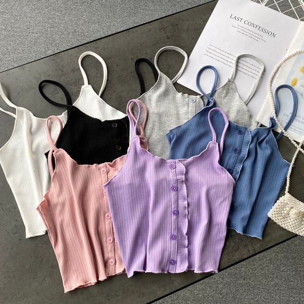 2021 new female singiny spaghetti handles button solid vest thin summer off shoulder short y2k sweater q7oc, White
2021 new female singiny spaghetti handles button solid vest thin summer off shoulder short y2k sweater q7oc, White