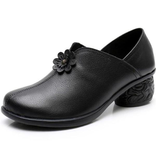 famous 2020 new spring soft cowhide flower genuine leather shoes women high heel shoes classic elegant comfort fashion, Black
famous 2020 new spring soft cowhide flower genuine leather shoes women high heel shoes classic elegant comfort fashion, Black