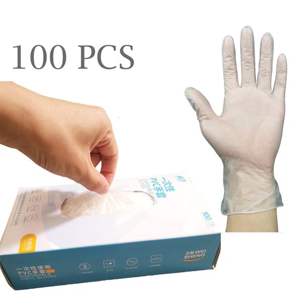 disposable latex 100pcs pvc vinyl clear factory factoryf4pbpowder gloves