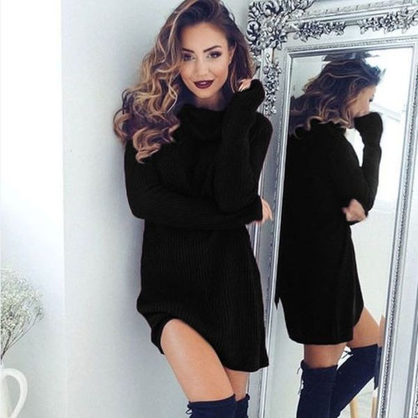 winter long sweater dress women turtleneck sweaters pullover famale knitted sweater pullover women turtleneck, White;black
winter long sweater dress women turtleneck sweaters pullover famale knitted sweater pullover women turtleneck, White;black