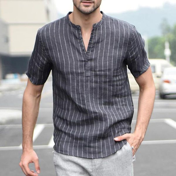 men's spring & summer long sleeve shirt baggy cotton shirts linen stripe short sleeve retro shirts blouse#p401, White;black
men's spring & summer long sleeve shirt baggy cotton shirts linen stripe short sleeve retro shirts blouse#p401, White;black