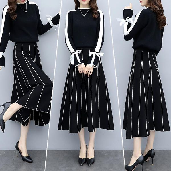 plus size black women knitted two piece sets bow tie sweater and long skirt suits sets winter elegant vintage ladies db6921, White
plus size black women knitted two piece sets bow tie sweater and long skirt suits sets winter elegant vintage ladies db6921, White