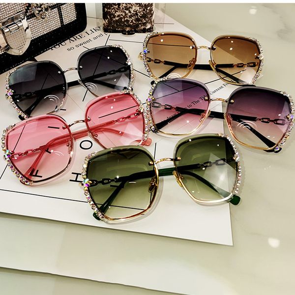 square quality polarized women sol de eyeglasses vintage lentes sun rhinestone glasses rimless gradient high sunglasses luxury 1006 rha rrmf, White;black
square quality polarized women sol de eyeglasses vintage lentes sun rhinestone glasses rimless gradient high sunglasses luxury 1006 rha rrmf, White;black
