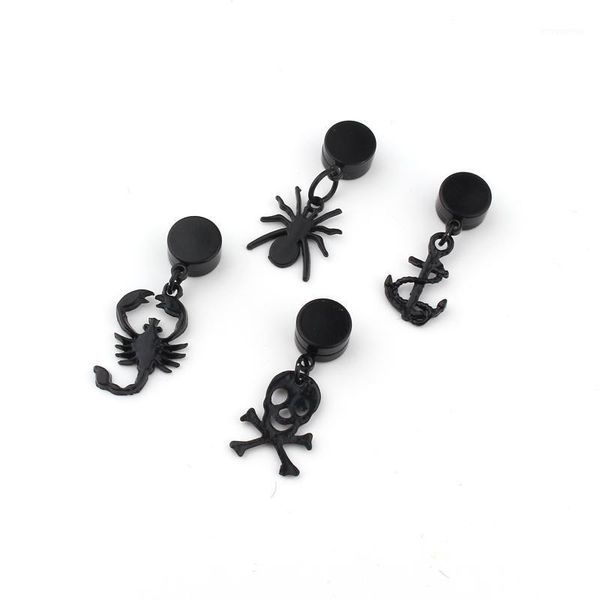1 pair punk cool scorpion spider anchormagnetic stud earings for women men no piercing ear studs jewelry no hole magnet earring1, Golden;silver
1 pair punk cool scorpion spider anchormagnetic stud earings for women men no piercing ear studs jewelry no hole magnet earring1, Golden;silver