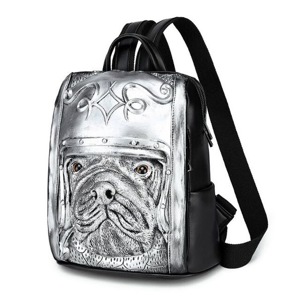 fashion women men backpack bags 3d embossed pug dog mochila originality girls cool schoolbag rivet personality lapcomputer bag
fashion women men backpack bags 3d embossed pug dog mochila originality girls cool schoolbag rivet personality lapcomputer bag