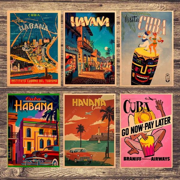 paintings travel to cuba havana canvas painting vintage wall pictures kraft posters coated stickers home decoration gift
paintings travel to cuba havana canvas painting vintage wall pictures kraft posters coated stickers home decoration gift