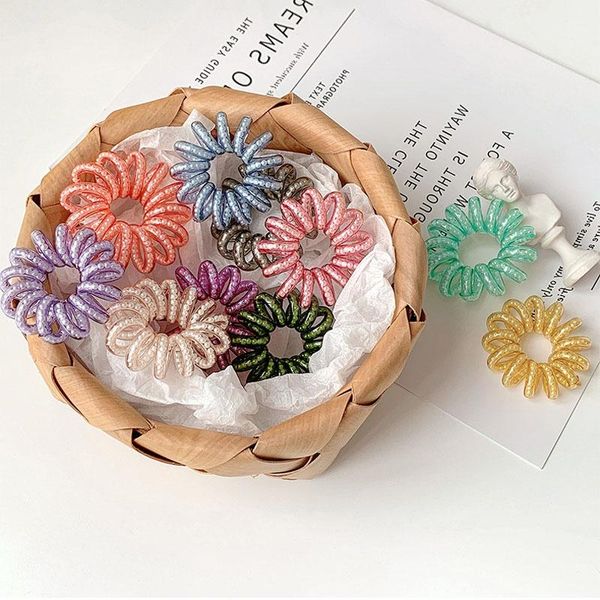 transparent bead elastic hair bands for women girls accessories ponytail ties gum rubber telephone wire rope sqceyp new_dhbest, Silver
transparent bead elastic hair bands for women girls accessories ponytail ties gum rubber telephone wire rope sqceyp new_dhbest, Silver