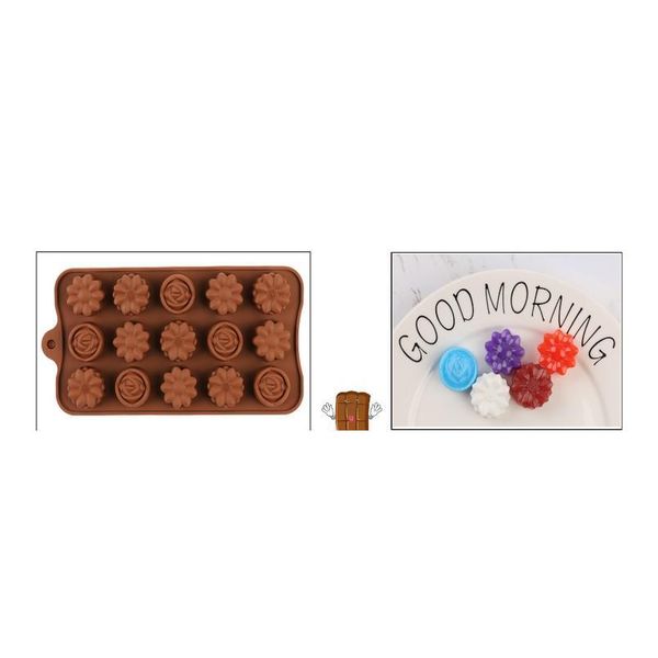 new sile chocolate mold 15 cavity sile flower rose chocolate cake soap mold baking ice tray mould ca jllown
new sile chocolate mold 15 cavity sile flower rose chocolate cake soap mold baking ice tray mould ca jllown