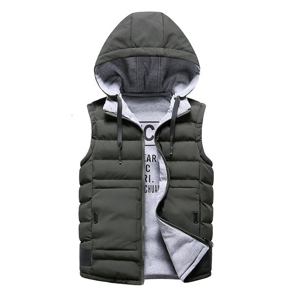 double-sided autumn winter new men's thickened hooded cotton vest korean slim fit coat, Black;white
double-sided autumn winter new men's thickened hooded cotton vest korean slim fit coat, Black;white