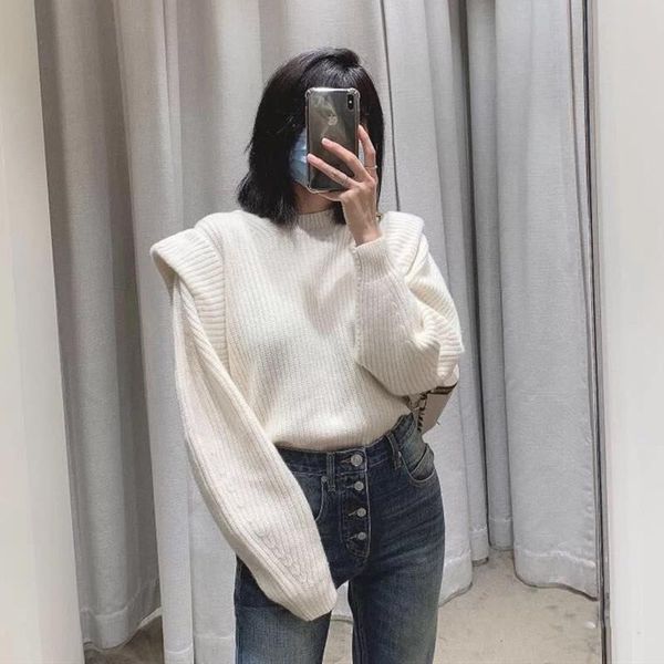 women's knitted sweater autumn winter loose o-neck pullover knitwear long sleeve female knitted jumpers, White;black
women's knitted sweater autumn winter loose o-neck pullover knitwear long sleeve female knitted jumpers, White;black