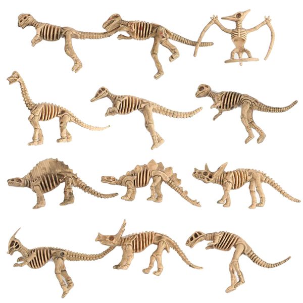 plastic dinosaur skeleton assorted dinosaur model figures kids party favors toy 12pcs/pack brown
plastic dinosaur skeleton assorted dinosaur model figures kids party favors toy 12pcs/pack brown