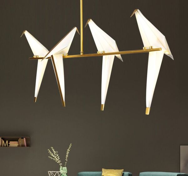 Modern Creative Bird Droplight Sitting Room Restaurant Bar Personality Papercranes Bedroom Lamps And Lanterns Of Lamps And Lanterns
