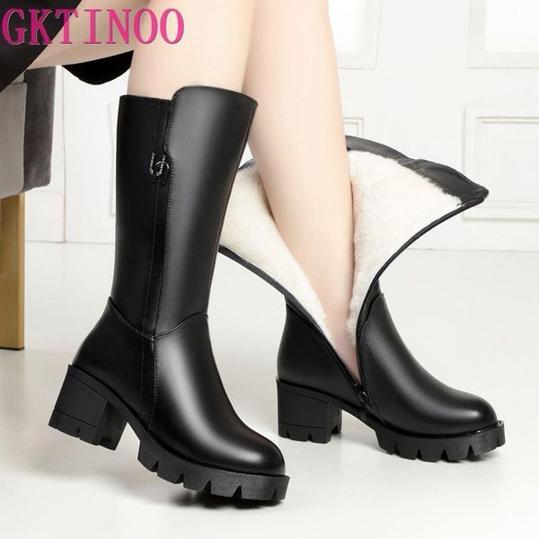 boots gktinoo women winter thick natural wool 2021 genuine leather ladies snow large size platform footwear, Black
boots gktinoo women winter thick natural wool 2021 genuine leather ladies snow large size platform footwear, Black