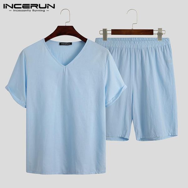 incerun retro men pajamas sets solid cotton short sleeve v neck sleepwear casual shorts breathable men nightwear sets 2 pieces 7, Black;brown
incerun retro men pajamas sets solid cotton short sleeve v neck sleepwear casual shorts breathable men nightwear sets 2 pieces 7, Black;brown