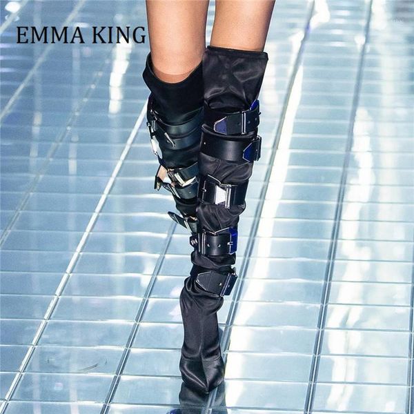 boots autumn women runway long strange iron heels belt decor over the knee pointed toe ladies night club dress shoes1, Black
boots autumn women runway long strange iron heels belt decor over the knee pointed toe ladies night club dress shoes1, Black