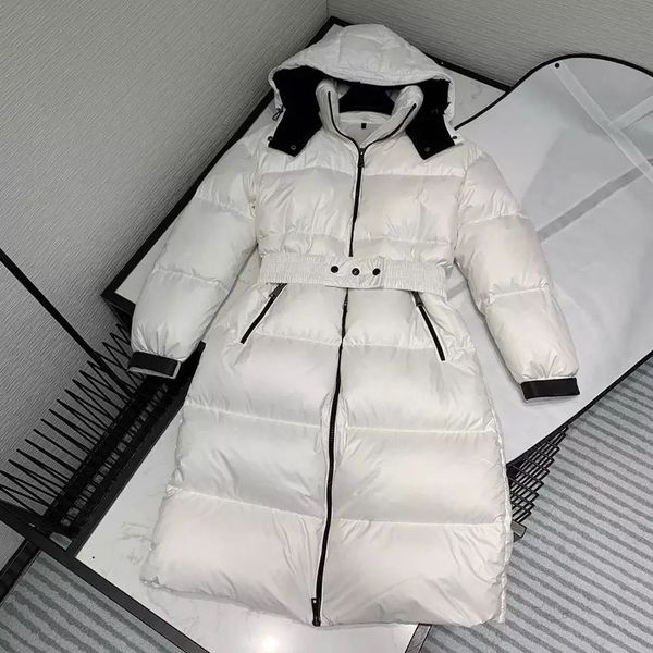 2020 new winter warm white duck down coat two colors hooded zipper slim elastic belt high-end long overcoat mo, Black;brown
2020 new winter warm white duck down coat two colors hooded zipper slim elastic belt high-end long overcoat mo, Black;brown