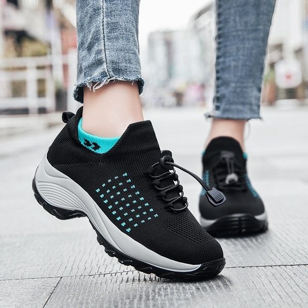 2021 new women vulcanized fashion mother's dance knitted elastic casual sneakers walking ladies plus size shoes nsj5, Black
2021 new women vulcanized fashion mother's dance knitted elastic casual sneakers walking ladies plus size shoes nsj5, Black