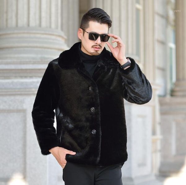 autumn lapel faux fur leather jacket mens winter thicken warm single-breasted fur leather coat men loose jackets fashion b1551, Black
autumn lapel faux fur leather jacket mens winter thicken warm single-breasted fur leather coat men loose jackets fashion b1551, Black