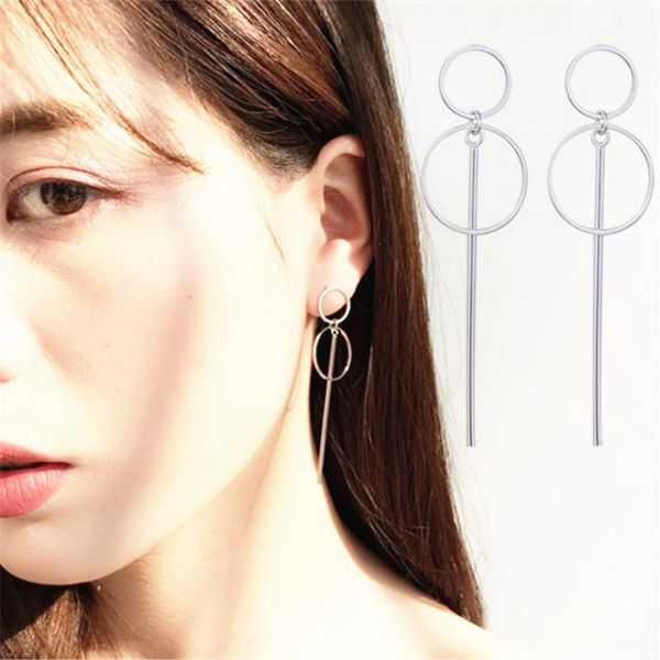 kpop korean v size of circle long style female simple geometric silver color earrings for women and men fashion pretty jewelry1, Golden;silver
kpop korean v size of circle long style female simple geometric silver color earrings for women and men fashion pretty jewelry1, Golden;silver
