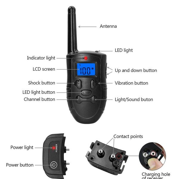 remote electric dog collar pet shock vibration dog training collar rechargeable waterproof anti barking device with lcd wmthpp
remote electric dog collar pet shock vibration dog training collar rechargeable waterproof anti barking device with lcd wmthpp