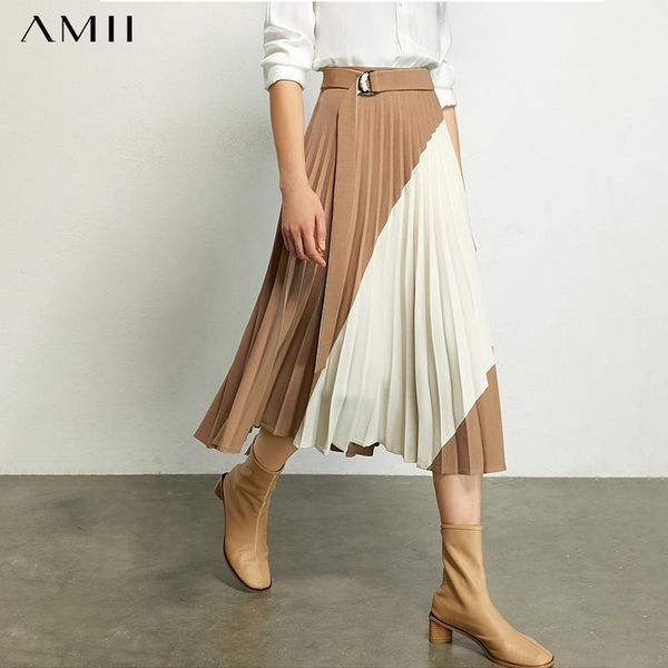 amii minimalism autumn fashion pleated women skirt spliced high waist aline women skirt fashion loose female 120703451, Black
amii minimalism autumn fashion pleated women skirt spliced high waist aline women skirt fashion loose female 120703451, Black