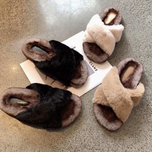new women furry slippers ladies sandals fashion winter warm fur slides female flat heel house woman slipper shoes x1020, Black
new women furry slippers ladies sandals fashion winter warm fur slides female flat heel house woman slipper shoes x1020, Black