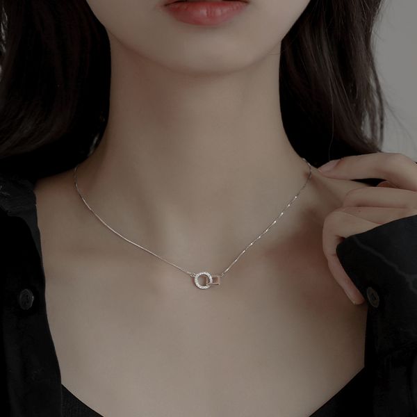925 sterling silver necklace women's collarbone chain cool wind ins simple temperament light luxury minority design sense
925 sterling silver necklace women's collarbone chain cool wind ins simple temperament light luxury minority design sense
