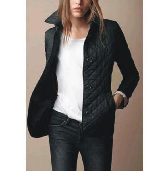 gb fashion women quilted jacket blazer cotton england turn-down collar slim fit single breasted spring ladies solid coats classic jacket red, Black;brown 
gb fashion women quilted jacket blazer cotton england turn-down collar slim fit single breasted spring ladies solid coats classic jacket red, Black;brown