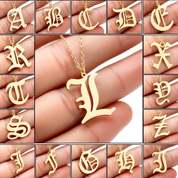 new initial necklace for women id name golded chain letter necklace women stainless steel old english font chains 20201, Silver
new initial necklace for women id name golded chain letter necklace women stainless steel old english font chains 20201, Silver