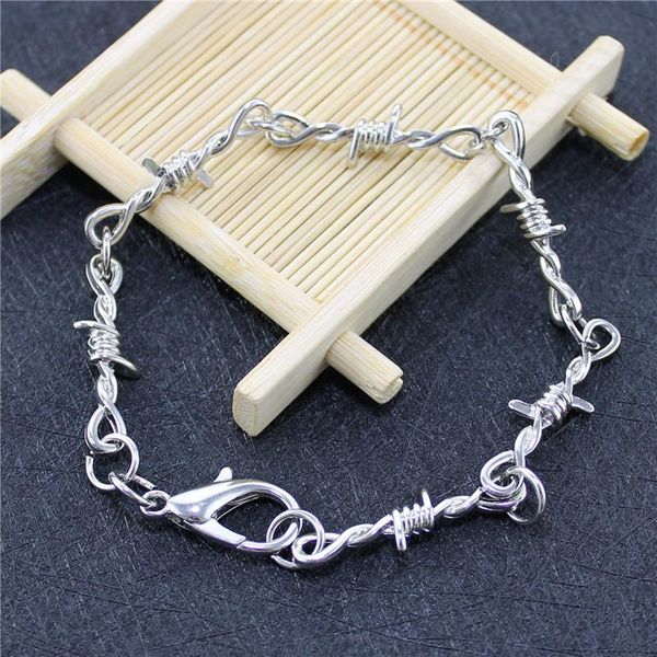 charm bracelets vintage gothic wire thorns bracelet barbed brambles link chain bangle rock punk fashion jewelry, Golden;silver
charm bracelets vintage gothic wire thorns bracelet barbed brambles link chain bangle rock punk fashion jewelry, Golden;silver