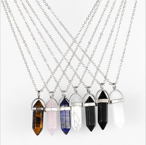 2021 factory direct cross-border foreign trade explosion natural stone six prism pointed pendant retro pendant wholesale, Black
2021 factory direct cross-border foreign trade explosion natural stone six prism pointed pendant retro pendant wholesale, Black